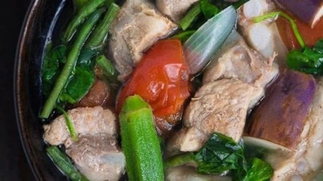 Pork Sinigang Soup.