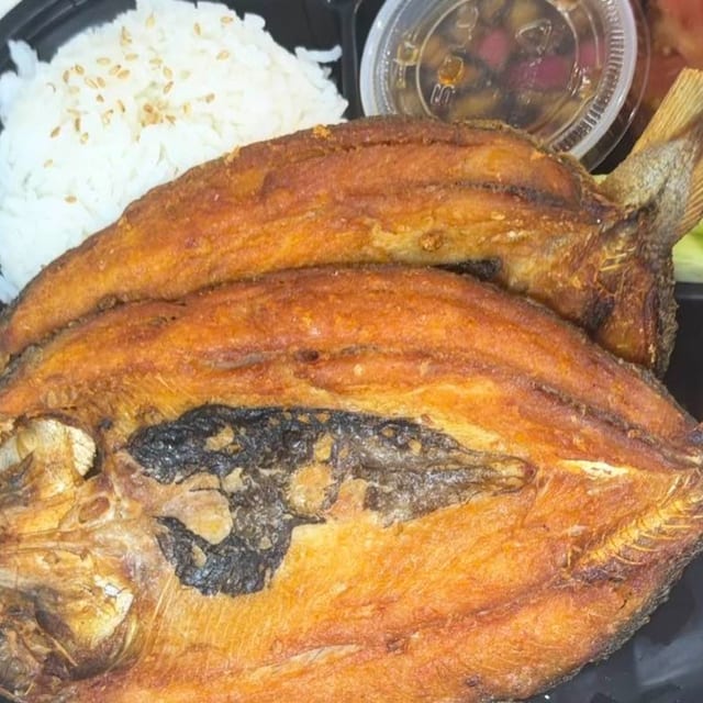 Fried Marinated Milkfish.